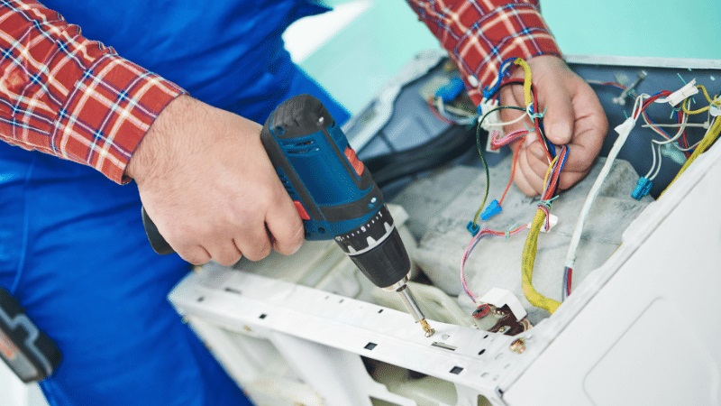 Altındağ Midea Midea çamaşır makinesi kart tamiri – Su almama arızası orijinal parça ile giderildi. - Teknik servis örneği