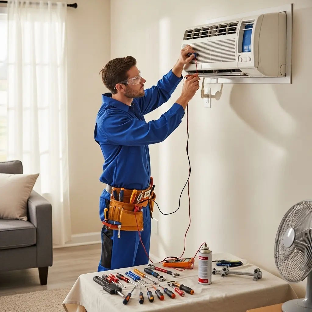 Altındağ Midea Midea klima gaz dolumu ve bakım – Enerji verimliliği artırıldı. - Teknik servis örneği